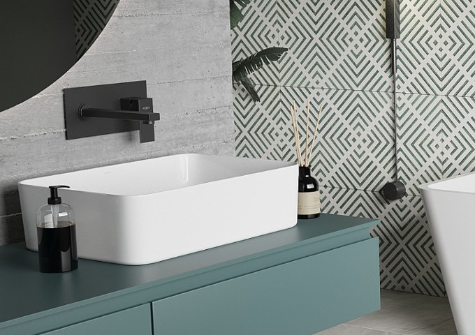 Svarta handfatsblandare