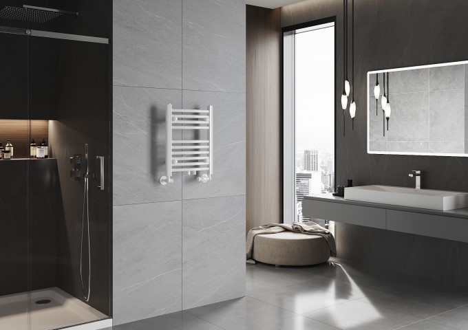 badrumsradiator med nedre anslutning