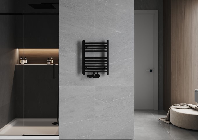 svart badrumselement