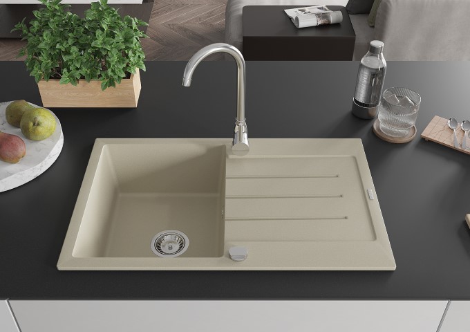 Granit hoar enkelkammare beige
