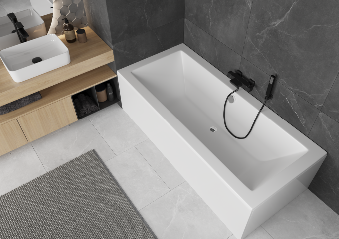 Rektangulära badkar 160x80