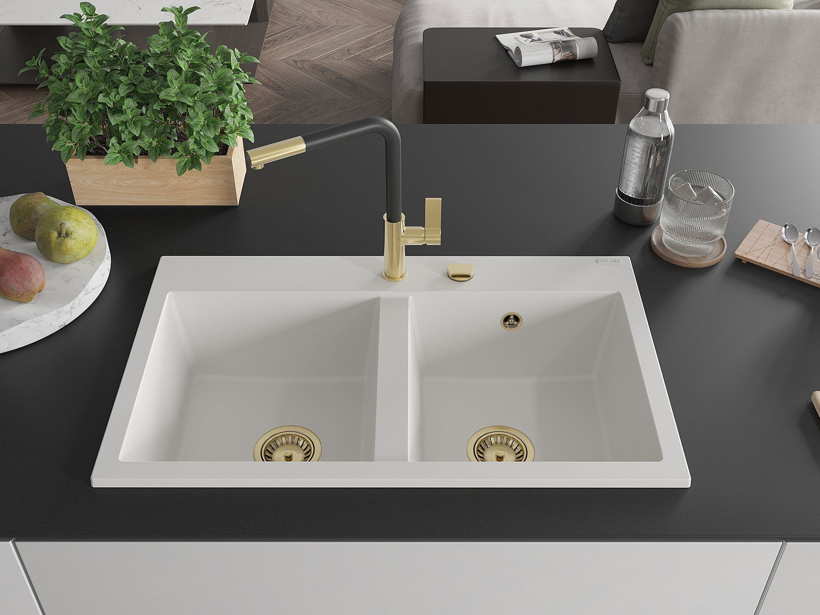 stor dubbel disklåda