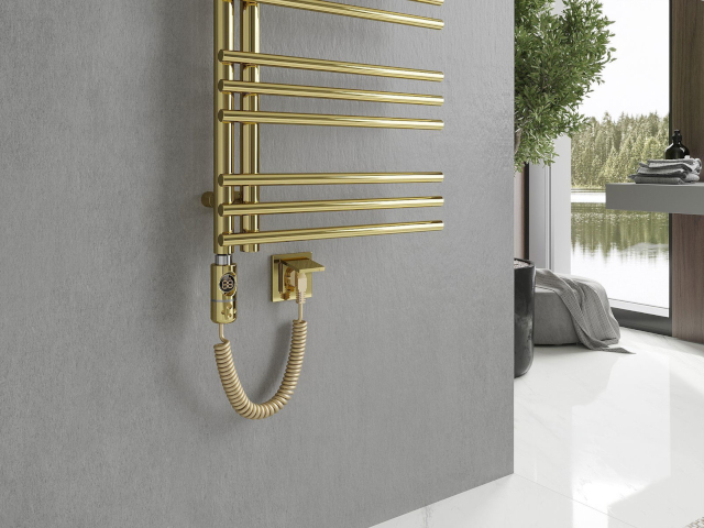 Gyllene elektrisk radiator Mexen