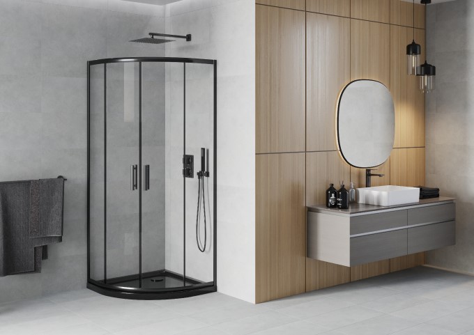 Halvrunda duschar 80x80