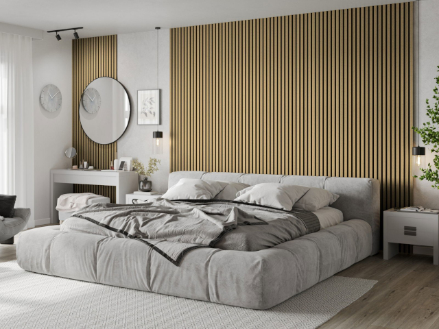 Vägglister i bambusfärg