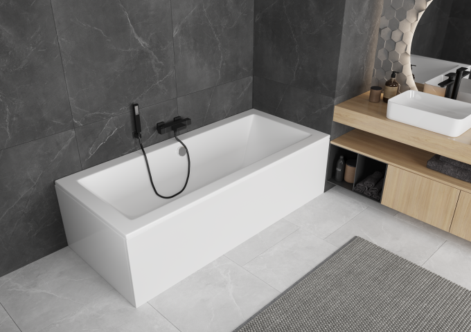 Rektangulära badkar 150x80