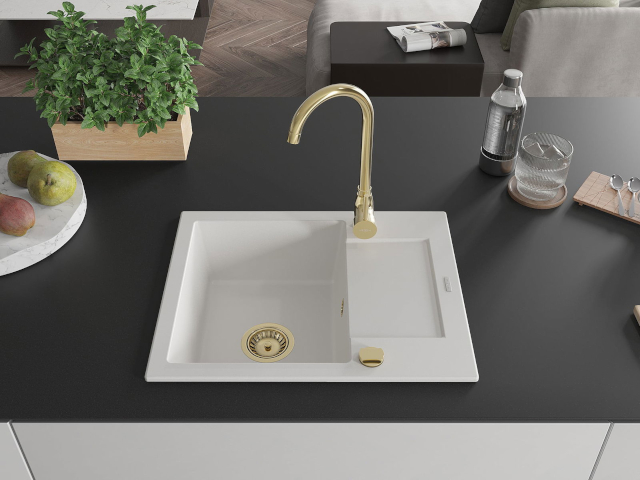 Vinkelventil i diskbänken