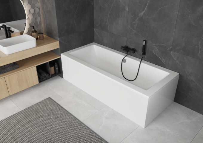 set med badrumsblandare