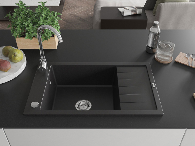 Diskbänk med avtappningsyta