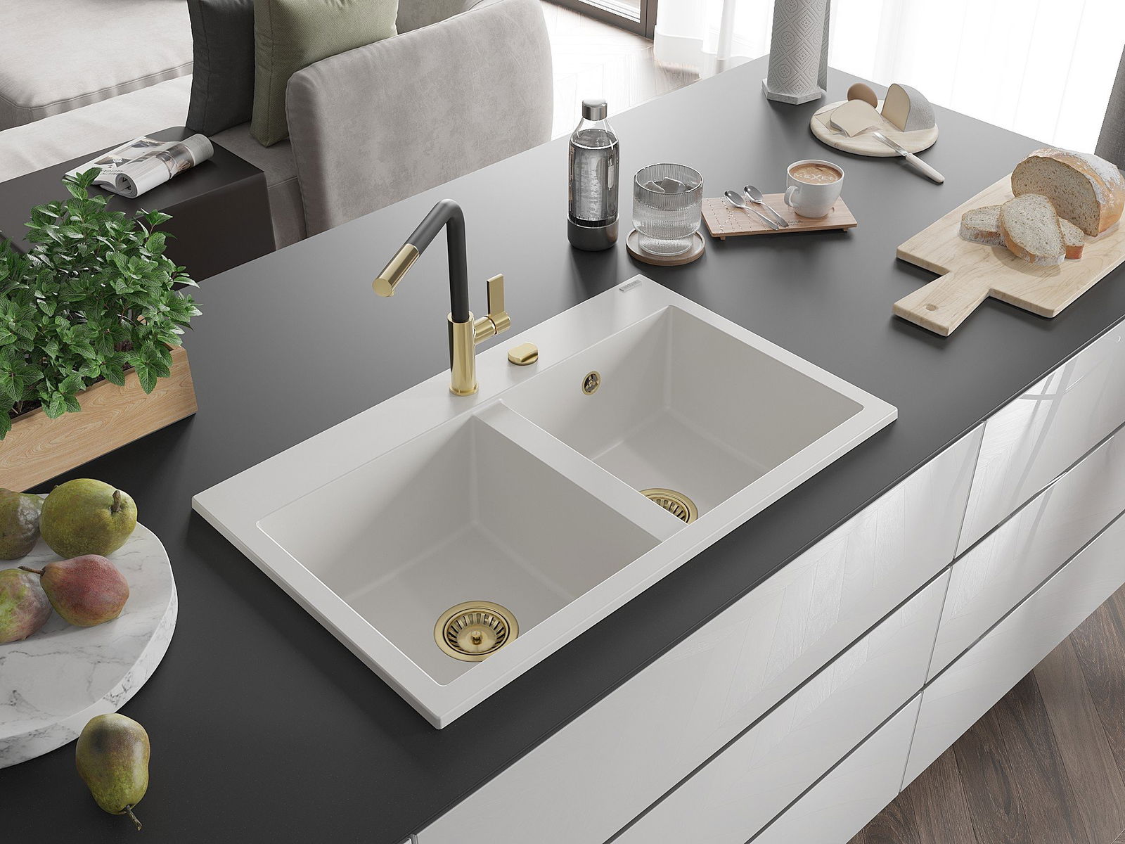 Diskho med två kammare