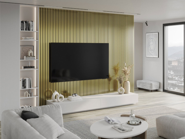 Guldfärgen på lamellerna