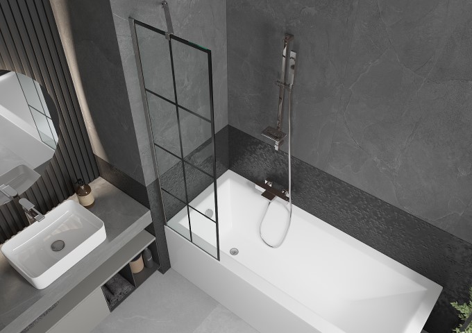 Badrumsskärmar 100x140