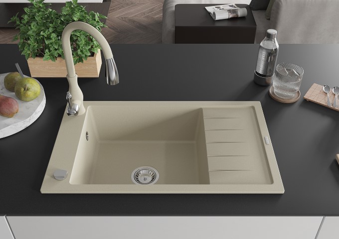 Granit hoar enkelkammare beige