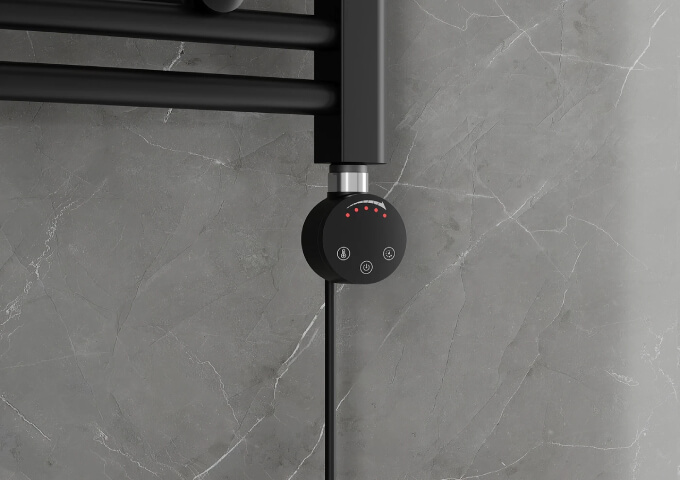 Elektriskt värmeelement 600W svart