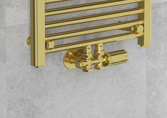 Rakt termostatpaket för radiatorer