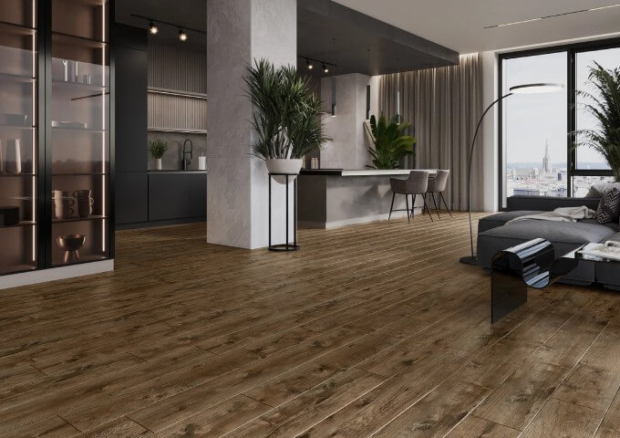 Mexen Orange Beach vinylgolvpaneler nöt