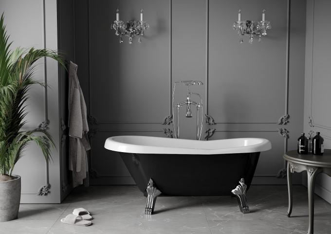 Badkars- och duschblandare krom