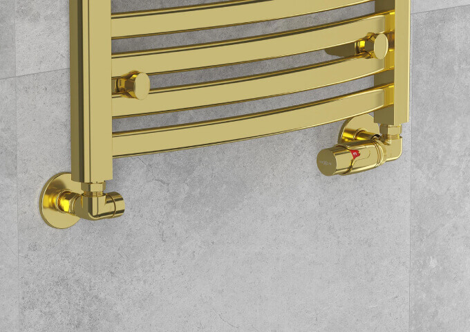 Axial guld radiatorventil