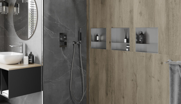 Nischhyllor - det perfekta tillbehöret för ett modernt badrumsarrangemang