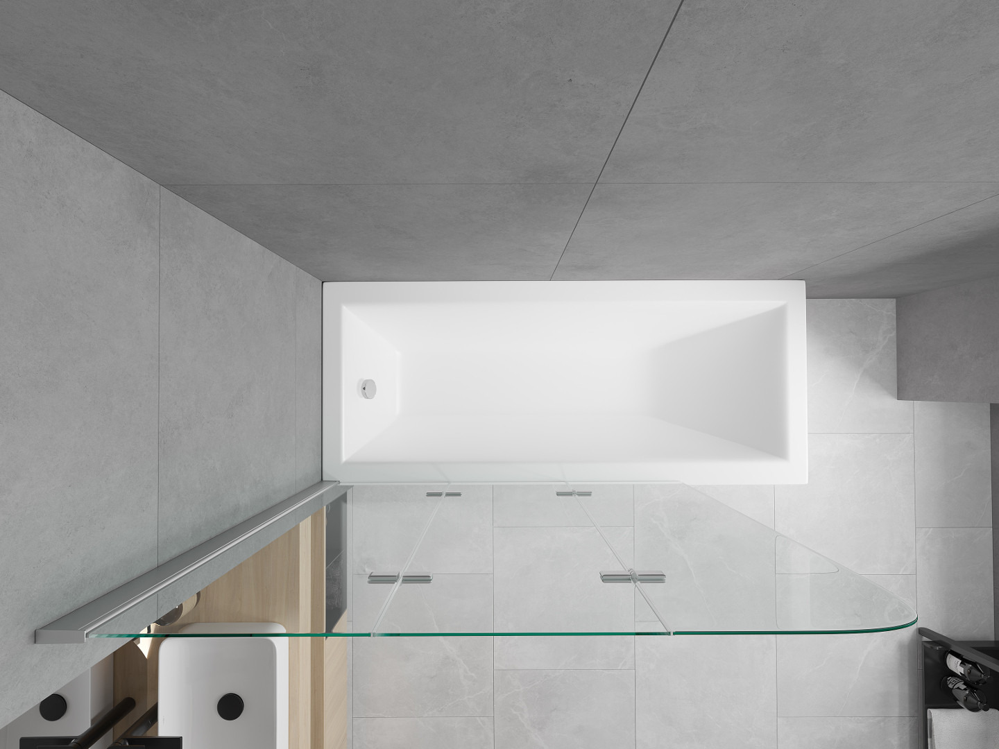 Badkar och dusch i ett