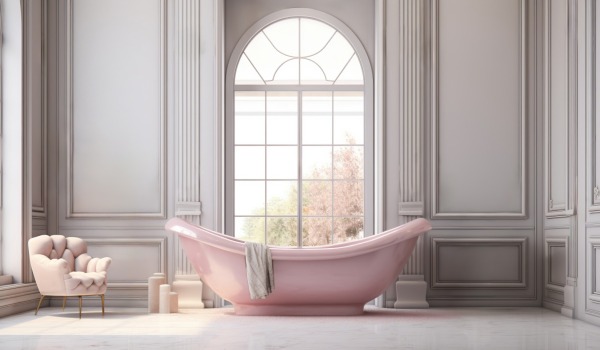 Badrum i fransk stil - idéer för en elegant och mysig inredning