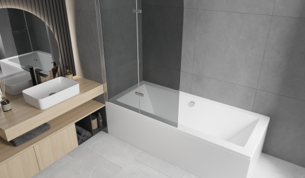 För- och nackdelar med ett badkar med skärm