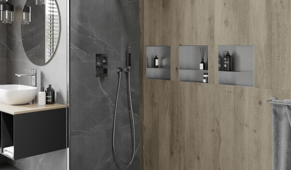 Nischhyllor - det perfekta tillskottet till ett modernt badrumsarrangemang