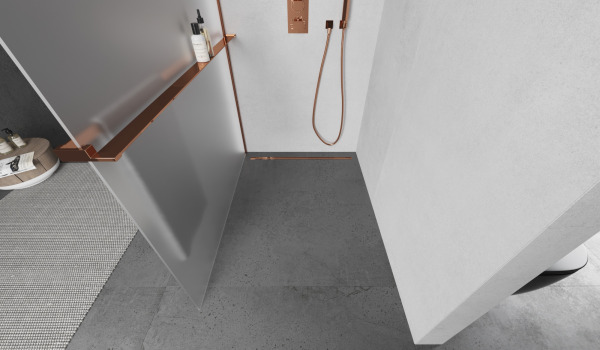 Exklusivt roseguld i badrummet 