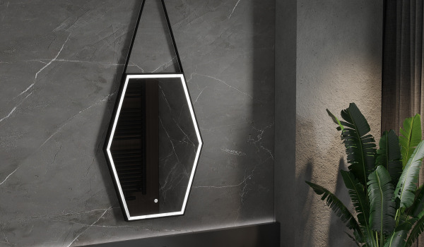 Badrum med tillbehör i boho-stil