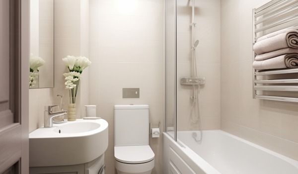 Praktiska tips för att optiskt förstora utrymmet i ett litet badrum